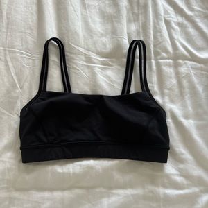 BLACK LULU LEMON SPORTS BRA
